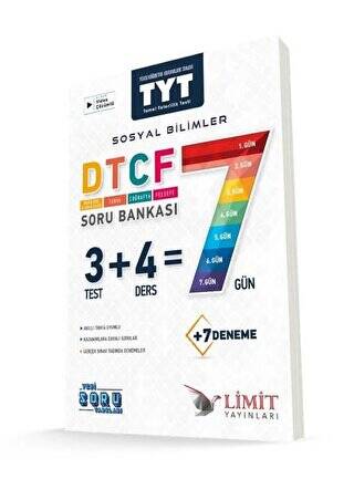 Limit TYT DTCF 7 Gün Sosyal Bilimler Soru Bankası - 1