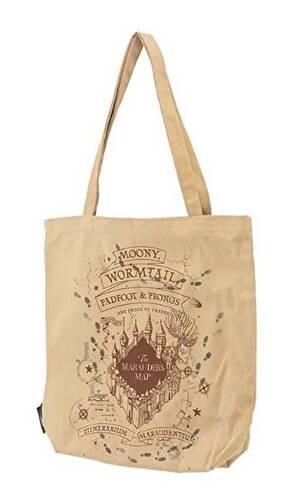 Mabbels Harry Potter Çapulcu Haritası Bez Çanta Gabardin Krem ÇAN-389224 - 1