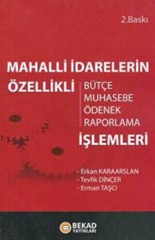 Mahalli İdarelerin Özellikli İşlemleri - 1