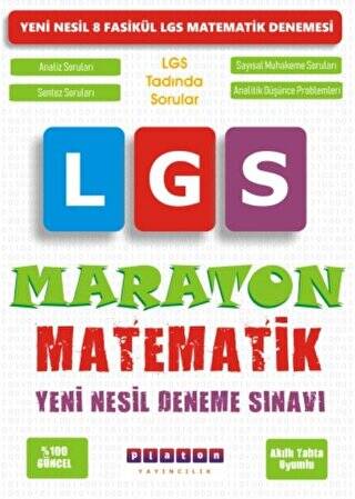 Maraton Matematik LGS Yeni Nesil Deneme Sınavı - 1