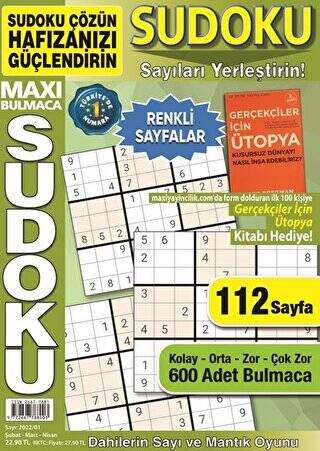 Maxi Bulmaca Sudoku 9 - 1