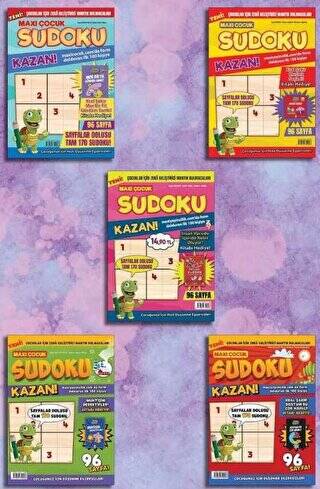 Maxi Çocuk Sudoku 5`li Set - 1