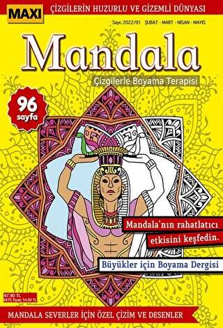 Maxi Mandala Çizgilerle Boyama Terapisi 6 - 1