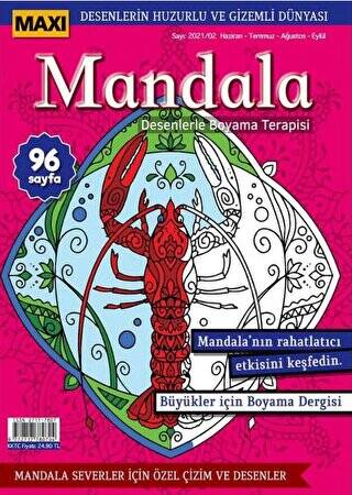 Maxi Mandala Desenlerle Boyama Terapisi 4 - 1