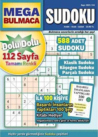 Maxi Mega Sudoku Bulmaca 6 - 1