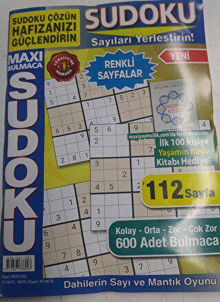 Maxi Sudoku Ağustos 2023 - 1