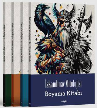 Maya Mitoloji Boyama Seti - 4 Kitap - 1