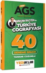 MEB AGS Hakan Bileyen ile Türkiye Coğrafyası Tamamı Çözümlü 40 Deneme Sınavı - 1