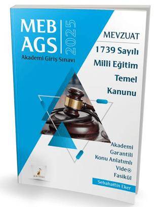 MEB - AGS Mevzuat Bilgisi 1739 Sayılı Milli Eğitim Temel Kanunu Konu Anlatımlı Video Fasikül9786255516107 - 1