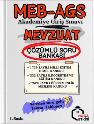 MEB-AGS Mevzuat Soru Bankası Çözümlü - 1