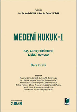 Medeni Hukuk - I - 1