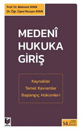 Medeni Hukuka Giriş - 1