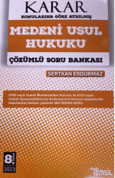 Karar Medeni Usul Hukuku Çözümlü Soru Bankası - 1