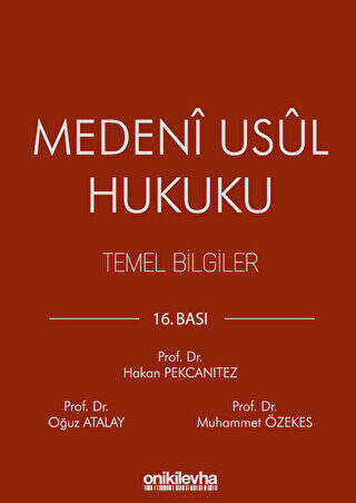 Medeni Usul Hukuku Temel Bilgiler - 1