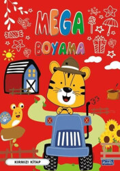 Mega Boyama-Kırmızı Kitap - 1