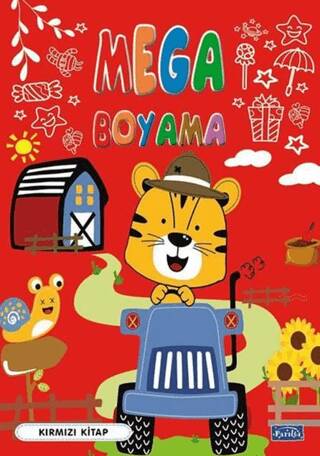 Mega Boyama-Kırmızı Kitap - 1