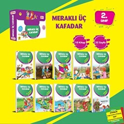 Meraklı Üç Kafadar Serisi 10 Kitap - Etkinlik Testi - Değerlendirme Testi - 1