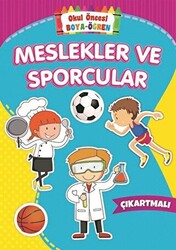 Meslekler ve Sporcular - Okul Öncesi Boya-Öğren - 1