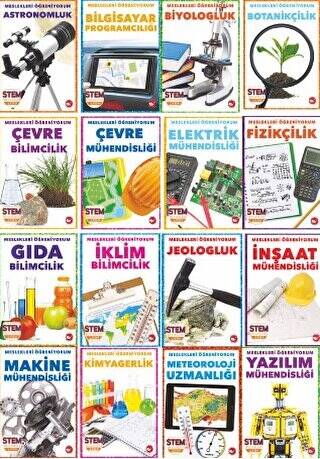 Meslekleri Öğreniyorum Seti - 16 Kitap - 1