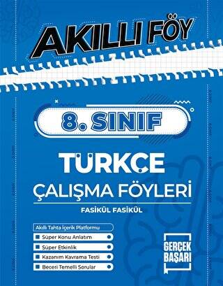 Metafor 8. Sınıf Türkçe Akıllı Çalışma Föyleri - 1