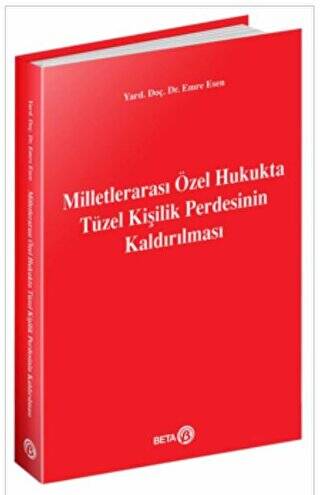 Milletlerarası Özel Hukukta Tüzel Kişilik Perdesinin Kaldırılması - 1