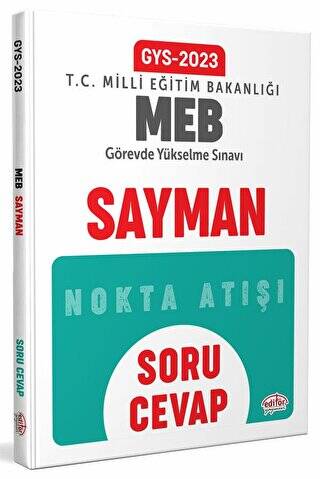 Milli Eğitim Bakanlığı Sayman GYS Soru - Cevap - 1