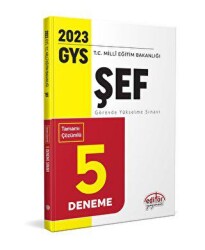 Milli Eğitim Bakanlığı Şef GYS Tamamı Çözümlü 5 Deneme Sınavı - 1