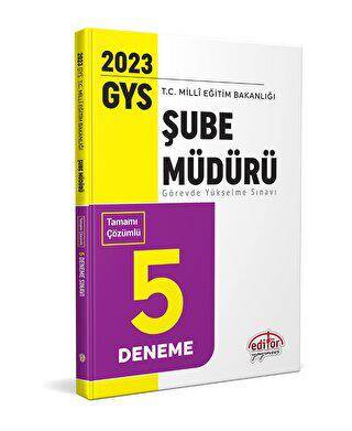 Milli Eğitim Bakanlığı Şube Müdürü GYS Tamamı Çözümlü 5 Deneme Sınavı - 1