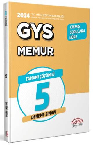 Milli Eğitim Bakanlığı GYS Memur Tamamı Çözümlü 5 Deneme Sınavı - 1