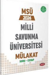 Milli Savunma Üniversitesi MSÜ Mülakat Çıkmış Sorular ve Cevapları - 1