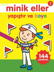 Minik Eller Yapıştır Ve Boya - Sarı Kitap - 1