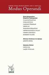 Modus Operandi İlişkisel Sosyal Bilimler Dergisi Sayı: 4 - Mart - 2016 - 1