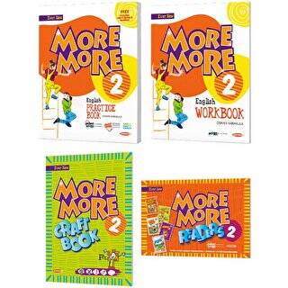 More and More English 2 Practice Book - Workbook + 5 Hikaye Kitabı + Craft Book Kurmay ELT Yayınları - 1