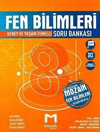 Mozaik 8. Sınıf Fen Bilimleri Soru Bankası - 1