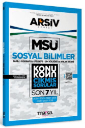 MSÜ Sosyal Bilimler Konu Konu Çıkmış Sorular Son 7 Yıl - 1