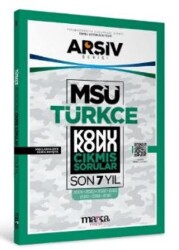 MSÜ Türkçe Konu Konu Çıkmış Sorular Son 7 Yıl - 1