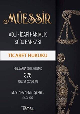 Müessir Adli-İdari Hakimlik Soru Bankası - Ticaret Hukuku - 1