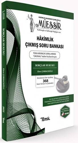 Müessir Borçlar Hukuku Hakimlik Çıkmış Soru Bankası - 1