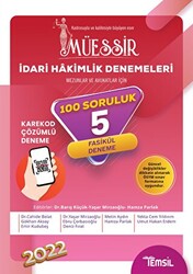 Müessir İdari Hakimlik Denemeleri Karekod Çözümlü 5 Deneme - 1