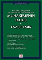 Muhakemenin İadesi ve Yazılı Emir - 1