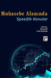 Muhasebe Alanında Spesifik Konular - 1