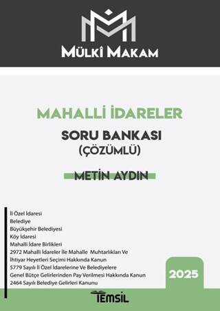 Mülki Makam Mahalli İdareler Çözümlü Soru Bankası - 1