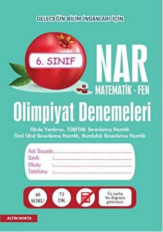 Nar Olimpiyat Denemeleri 6. Sınıf Matematik - Fen - 1