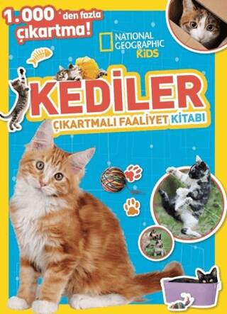 National Geographic Kids Kediler Çıkartmalı Faaliyet Kitabı - 1