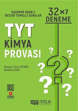 Nitelik YKS TYT Kimya Provası 32x7 Deneme Sınavı - 1