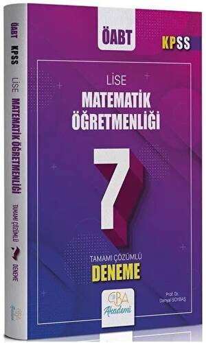 ÖABT Lise Matematik Öğretmenliği 7 Deneme Çözümlü - 1