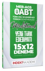 ÖABT MEB-AGS Muhtemel Türk Dili Edebiyatı-Türkçe Yeni Türk Edebiyatı 15x12 Deneme Çözümlü - 1