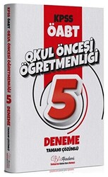 ÖABT Okul Öncesi Öğretmenliği 5 Deneme Çözümlü - 1