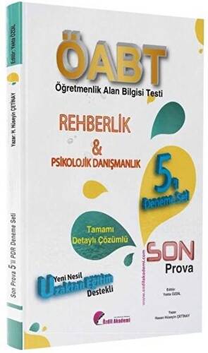 ÖABT Rehberlik ve Psikolojik Danışmanlık Son Prova 5 Deneme Çözümlü - 1