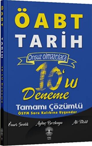 Öabt Tarih Tamamı Çözümlü 10’lu Deneme - 1